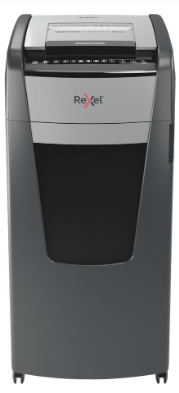 Шредер Rexel Optimum AutoFeed 600X черный с автоподачей (секр.P-4) фрагменты 600лист. 110лтр. скрепки скобы пл.карты