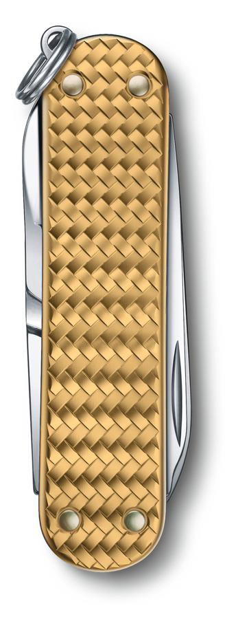 Нож перочинный Victorinox Classic Precious Alox (0.6221.408G) 58мм 5функц. золотистый подар.коробка