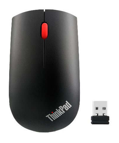 Мышь Lenovo ThinkPad Essential черный оптическая (1200dpi) беспроводная USB (3but)