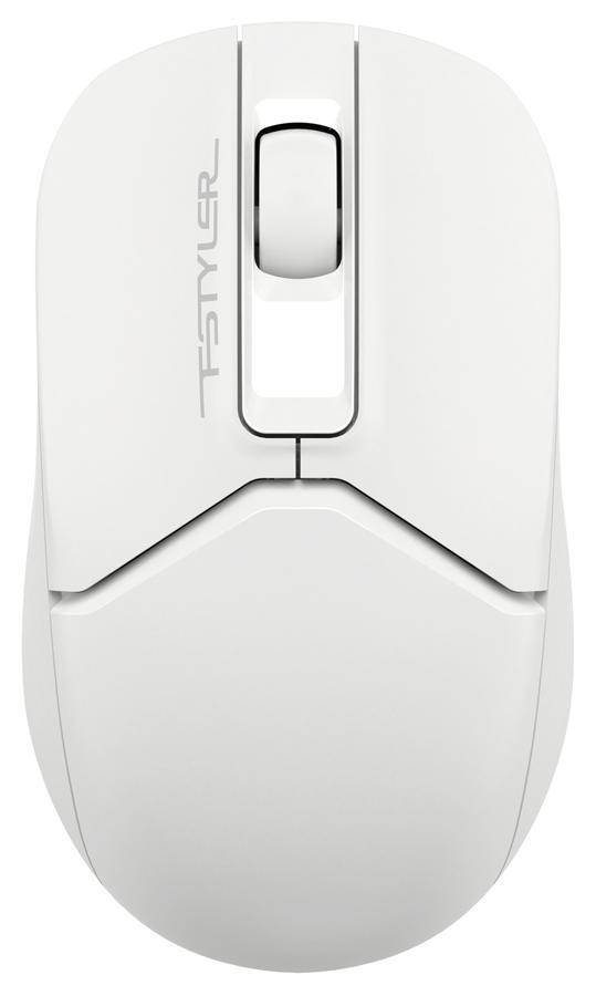 Мышь A4Tech Fstyler FB12 белый оптическая (1200dpi) беспроводная BT/Radio USB (3but)