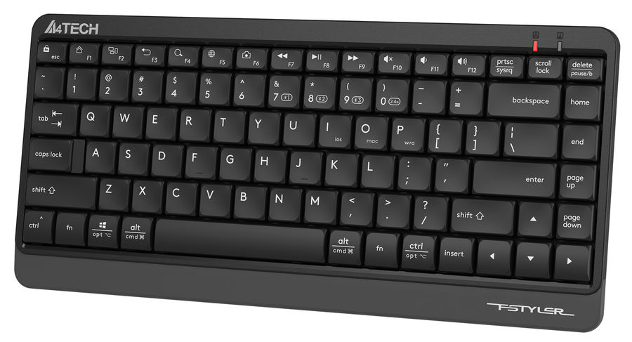 Клавиатура A4Tech Fstyler FBK11 черный/серый USB беспроводная BT/Radio slim