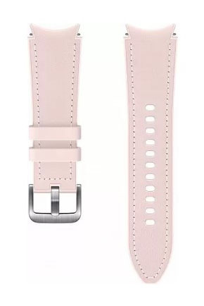 Ремешок Samsung Galaxy Watch Hybrid Leather для Samsung Galaxy Watch 4/4 Classic розовый (ET-SHR88SPEGRU)