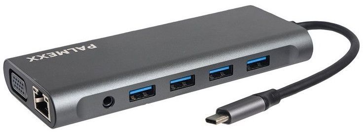 Разветвитель USB-C Palmexx 4порт. серый (PX/HUB-001)