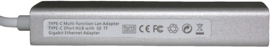 Разветвитель USB-C Palmexx 2порт. серый (PX/HUB USBC-2USB-CR-ETH)