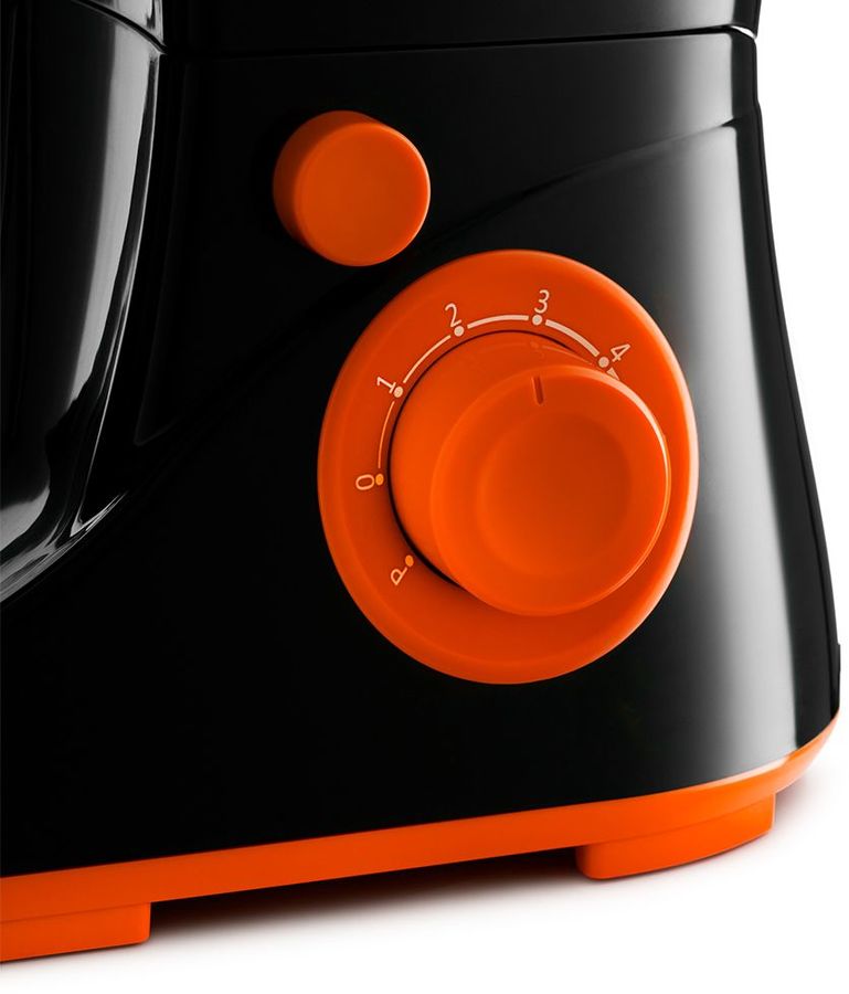 Миксер планетарный Kitfort КТ-3046-3 1300Вт черный/оранжевый