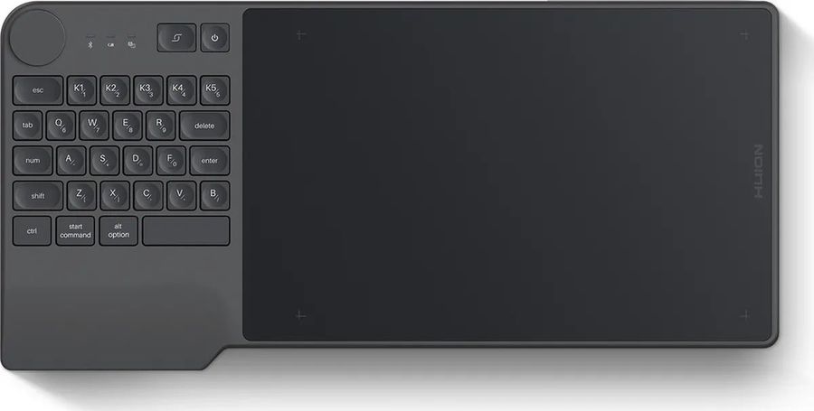 Графический планшет Huion Inspiroy Keydial KD200 Bluetooth/USB серый