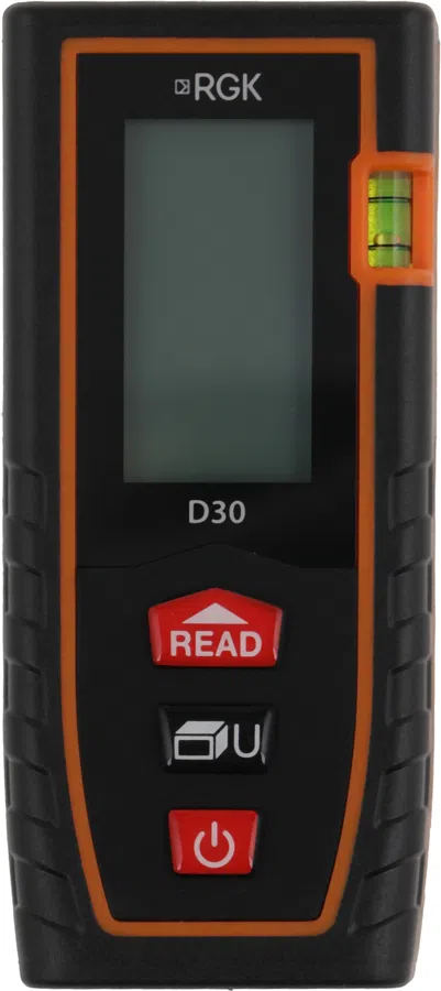 Лазерный дальномер RGK D30 2кл.лаз. 635нм цв.луч. красный (4610011870019)