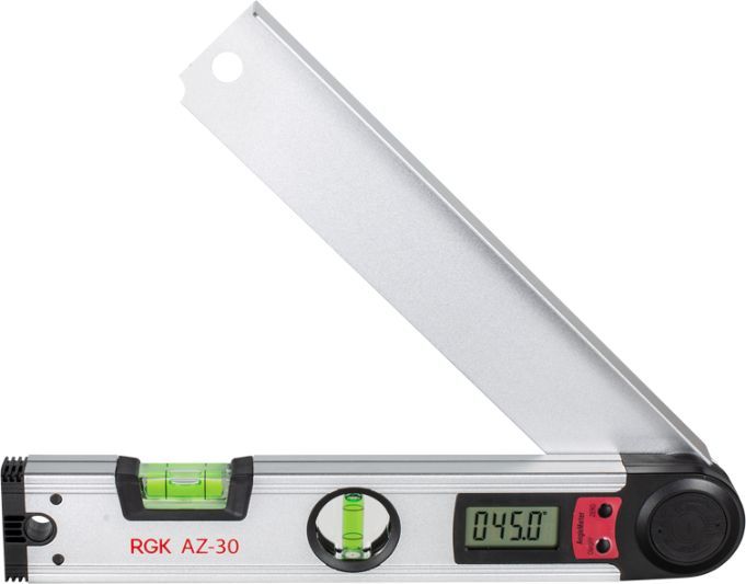 Угломер RGK AZ-30 цифровой 2глаз. серебристый (776127)