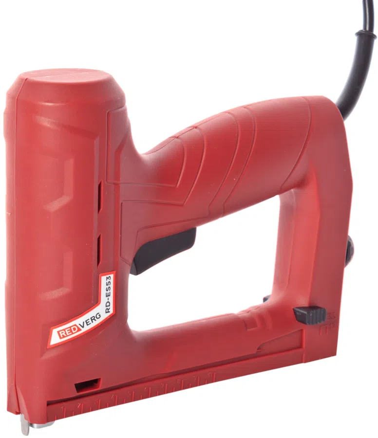 Степлер электрический RedVerg RD-ES53 скобы тип 13 / 53 (6-14 мм) гвозди тип 48: 15-16 мм