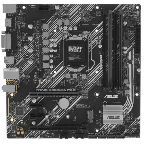 Материнская плата Asus PRIME B460M-A R2.0 Soc-1200 Intel H470 4xDDR4 mATX AC`97 8ch(7.1) GbLAN RAID+DVI+HDMI