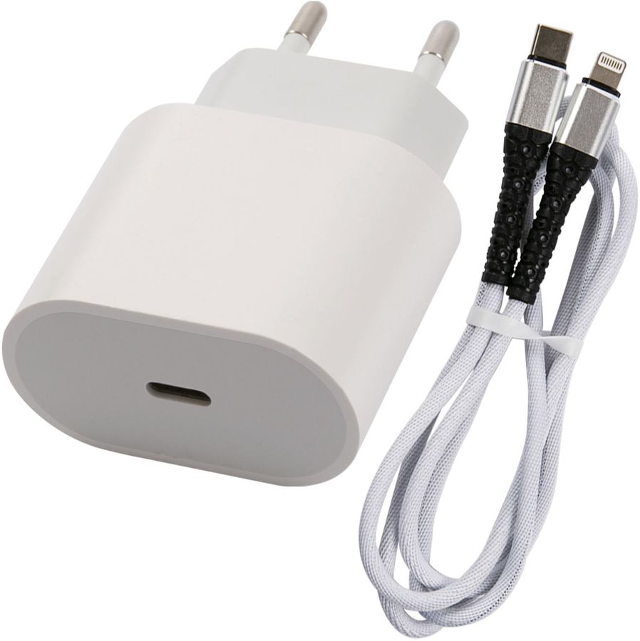 Сетевое зар./устр. Redline PD1-3A 3A (PD) USB Type-C для Apple белый (УТ000027295)