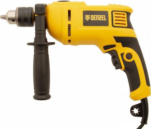 Дрель ударная Denzel ID-750 750Вт ключевой реверс (кейс в комплекте) (26307)