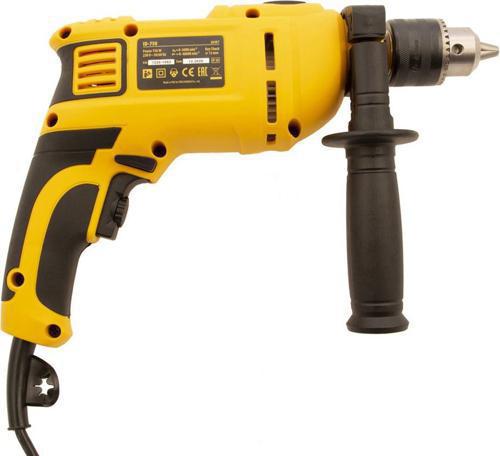 Дрель ударная Denzel ID-750 750Вт ключевой реверс (кейс в комплекте) (26307)
