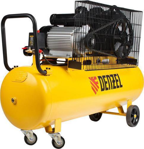 Компрессор поршневой Denzel BCV2300/100 масляный 440л/мин 100л 2300Вт желтый/черный