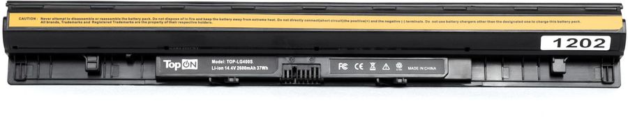 Батарея для ноутбука TopON 100725 14.4V 2600mAh литиево-ионная (TOP-LG400S)