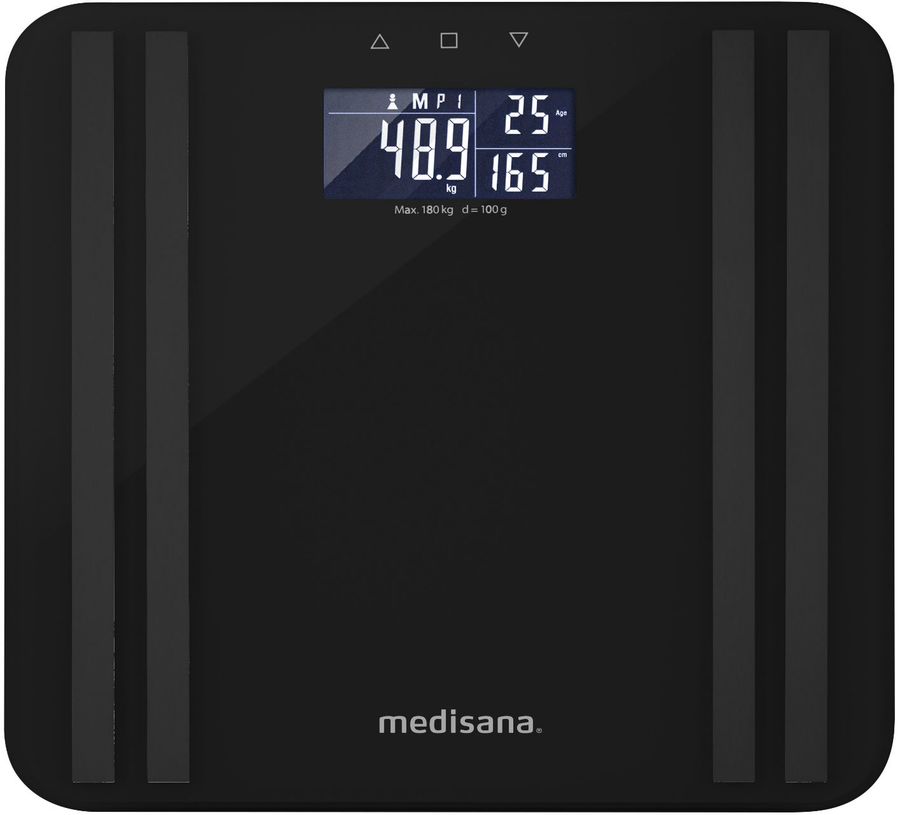 Весы напольные электронные Medisana BS 465 макс.180кг черный