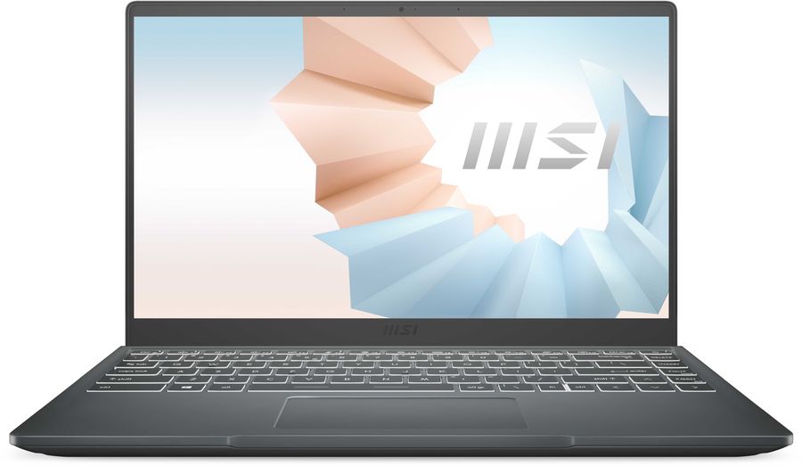 Ноутбук MSI Modern 14 B11MOU-863RU Core i7 1195G7 8Gb SSD512Gb Intel Iris Xe graphics 14" IPS FHD (1920x1080) Windows 11 Home dk.grey WiFi BT Cam