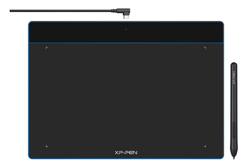Графический планшет XPPen Deco Fun L USB голубой
