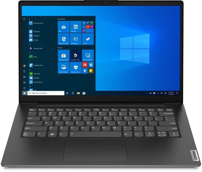 Ноутбук Lenovo V14 GEN2 ALC Ryzen 5 5500U 8Gb SSD256Gb AMD Radeon 14" TN FHD (1920x1080) Windows 11 Professional black WiFi BT Cam