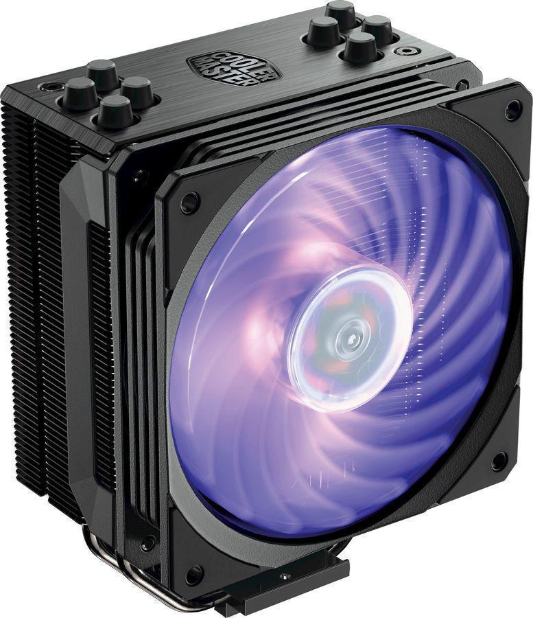 Устройство охлаждения(кулер) Cooler Master Hyper 212 RGB Black Edition Soc-AM4/AM3+/1151/1200/2066 4-pin 9-31dB Al+Cu 130W 465gr LED Ret