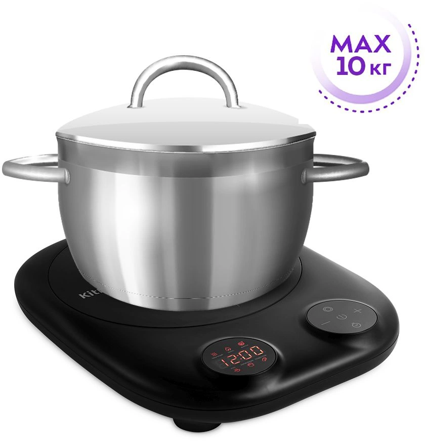 Плита Индукционная Kitfort КТ-145 черный стеклокерамика (настольная)