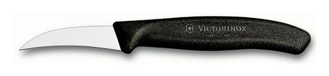 Нож кухонный Victorinox Swiss Classic (6.7503) стальной для чистки овощей и фруктов лезв.60мм прямая заточка черный