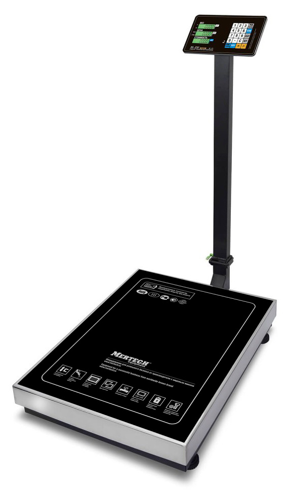 Весы торговые Mertech M-ER 333ACLP-600.200 LCD черный (3078)