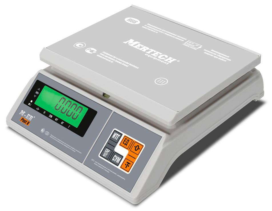 Весы фасовочные Mertech M-ER 326AFU-15.1 LCD белый (3060)