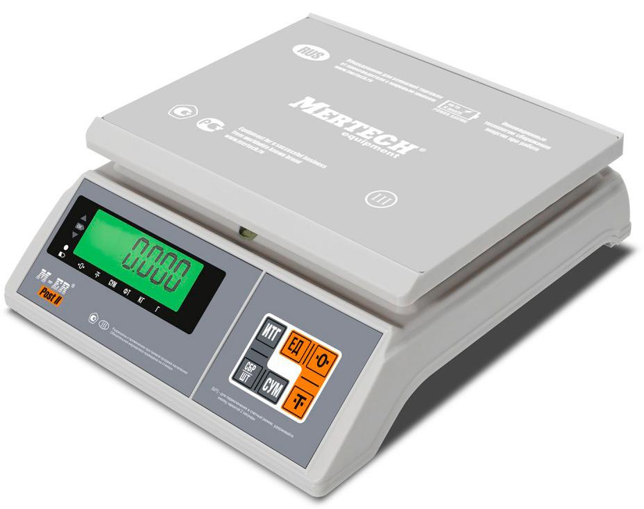 Весы фасовочные Mertech M-ER 326AFU-3.01 LCD белый (3058)