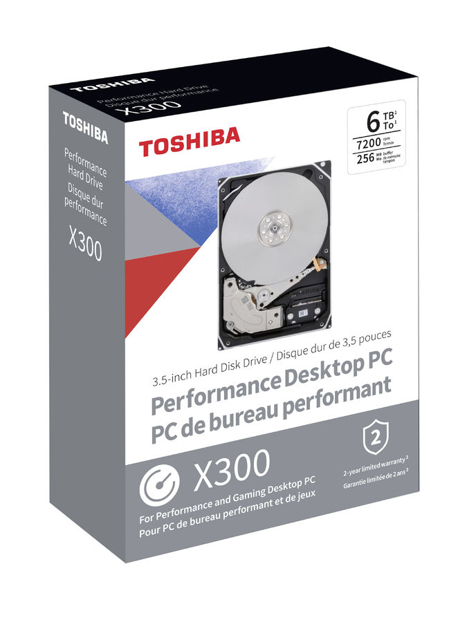 Жесткий диск Toshiba SATA-III 6Tb HDWR460EZSTA X300 (7200rpm) 256Mb 3.5" Rtl