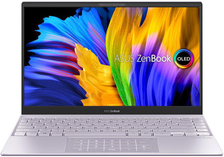 Ноутбук Asus Zenbook 13 OLED UX325EA-KG680W Core i5 1135G7 16Gb SSD512Gb Intel Iris Xe graphics 13.3" OLED FHD (1920x1080) Windows 11 Home lt.violet WiFi BT Cam Bag (90NB0SL2-M008H0)