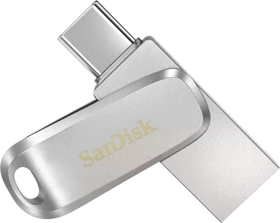 Флеш Диск Sandisk 32Gb Ultra Dual Drive Luxe SDDDC4-032G-G46 USB3.1 серебристый
