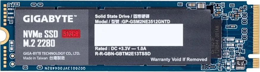 Накопитель SSD Gigabyte PCI-E 3.0 512Gb GP-GSM2NE3512GNTD NVMe M.2 2280