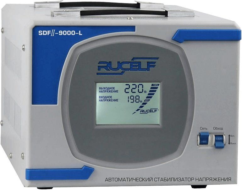 Стабилизатор напряжения Rucelf SDF.II-9000-L 9кВА однофазный белый