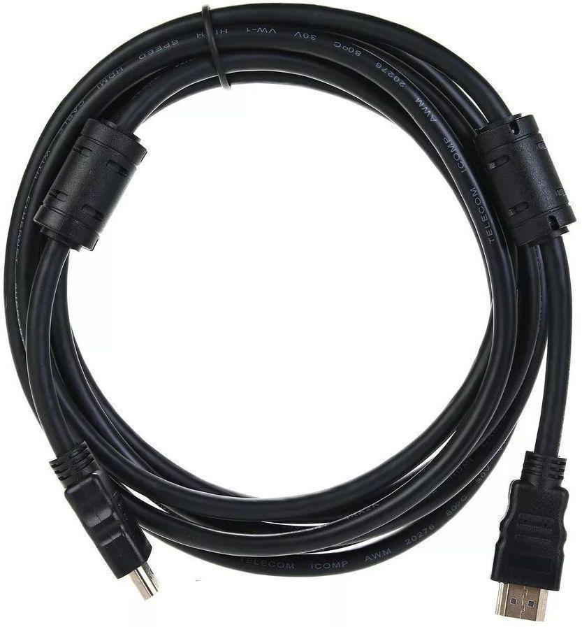 Кабель соединительный аудио-видео Premier Telecom HDMI (m)/HDMI (m) 3м. феррит.кольца позолоч.конт. черный (TCG200F-3M)