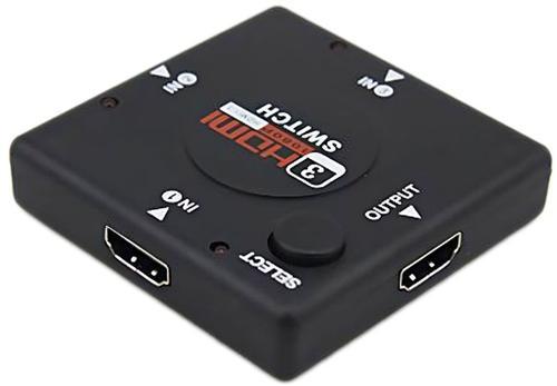 Переключатель аудио-видео Premier HDMI (f)/HDMI (f)/HDMI (f) черный (7003)