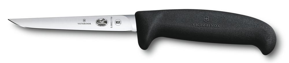 Нож кухонный Victorinox Fibrox (5.5903.11M) стальной для птицы лезв.110мм прямая заточка черный