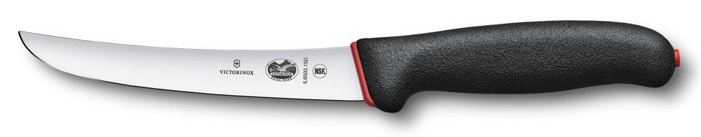 Нож кухонный Victorinox Fibrox (5.6503.15D) стальной разделочный лезв.150мм прямая заточка черный