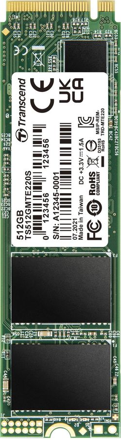 Накопитель SSD Transcend PCIe 3.0 x4 512GB TS512GMTE220S M.2 2280