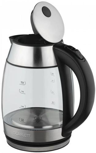 Чайник электрический Scarlett SC-EK27G94 1.7л. 2200Вт нержавеющая сталь корпус: стекло/металл/пластик