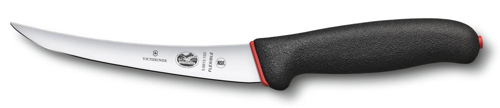 Нож кухонный Victorinox Fibrox (5.6613.15D) стальной обвалочный лезв.150мм прямая заточка черный