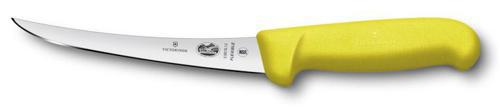 Нож кухонный Victorinox Fibrox (5.6618.12) стальной обвалочный лезв.120мм прямая заточка желтый