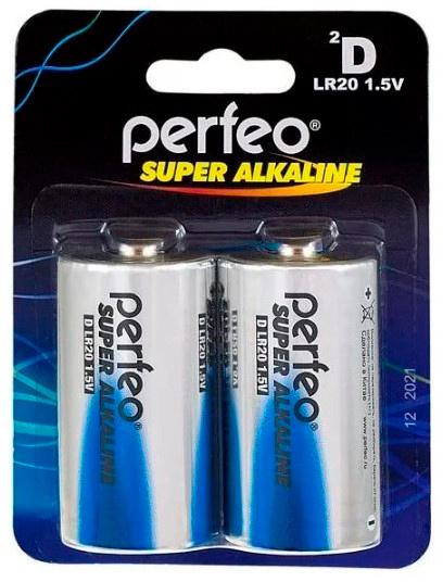 Батарея Super Alkaline PF LR20/2BL D (2шт) спайка