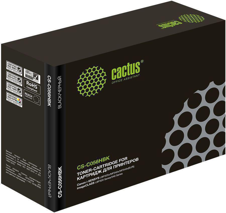 Картридж лазерный Cactus CS-C056HBK 056 H черный (21000стр.) для Canon imageCLASS LBP320 Series/540 Series