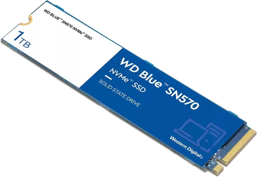 Накопитель SSD WD Original PCI-E 3.0 x4 1Tb WDS100T3B0C Blue SN570 M.2 2280