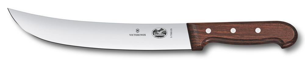 Нож кухонный Victorinox Wood Cimeter (5.7300.25) стальной для стейка лезв.250мм прямая заточка дерево