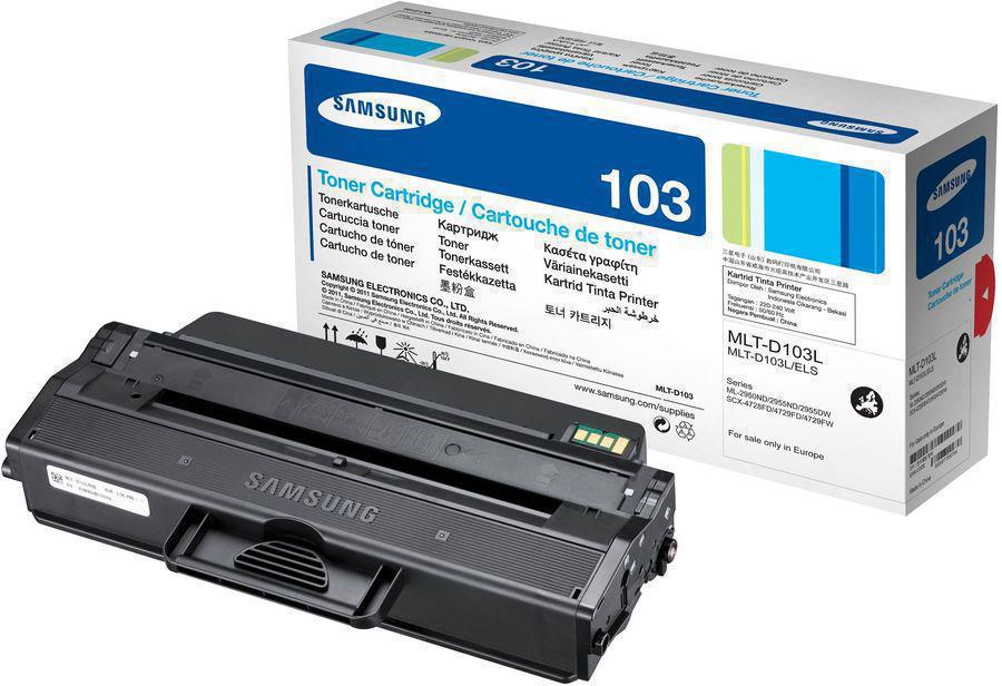 Картридж лазерный Samsung MLT-D103L SU716A черный (2500стр.) для Samsung ML-2950ND/2955ND/2955DW