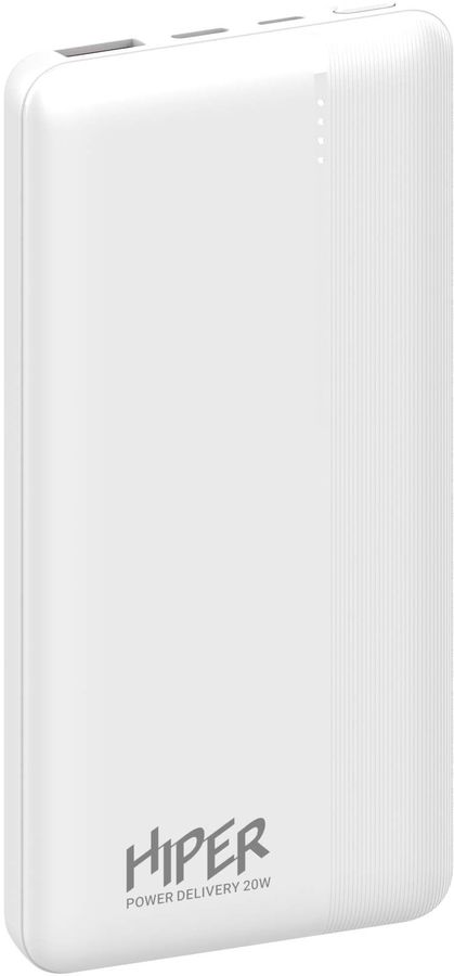 Мобильный аккумулятор Hiper MX Pro 10000 10000mAh QC PD 3A белый (MX PRO 10000 WHITE)