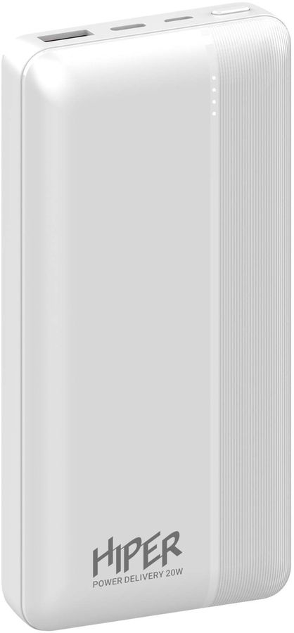 Мобильный аккумулятор Hiper MX Pro 20000 20000mAh QC PD 3A белый (MX PRO 20000 WHITE)