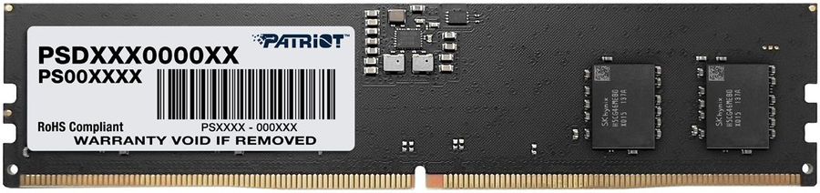 Память DDR5 32Gb 4800MHz Patriot PSD532G48002 Signature RTL PC5-38400 CL40 DIMM ECC 288-pin 1.1В dual rank Ret